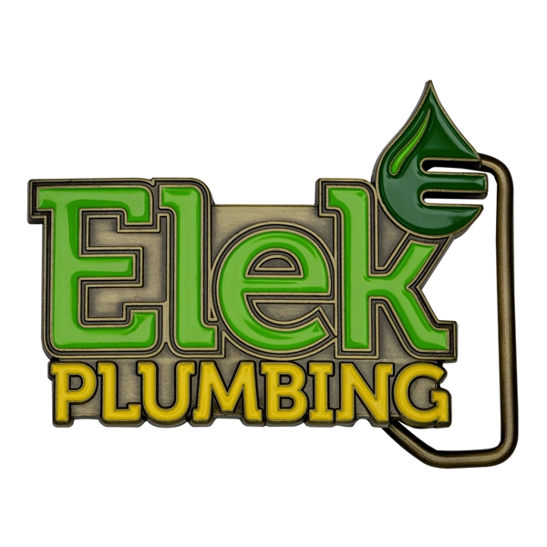 Die cast metal belt buckles in assorted sizes, styles and finishes.... from ASI 52263 EMT / EMT EMT EASY