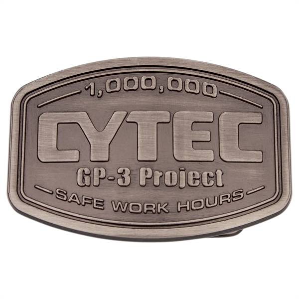 Die cast metal belt buckles in assorted sizes, styles and finishes.... from ASI 52263 EMT / EMT EMT EASY