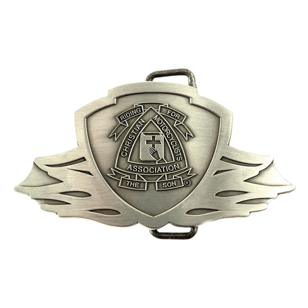 Die cast metal belt buckles in assorted sizes, styles and finishes.... from ASI 52263 EMT / EMT EMT EASY