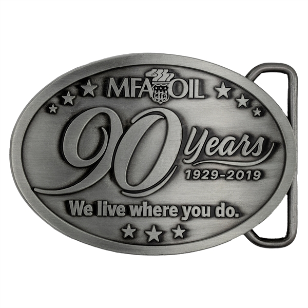 Die cast metal belt buckles in assorted sizes, styles and finishes.... from ASI 52263 EMT / EMT EMT EASY