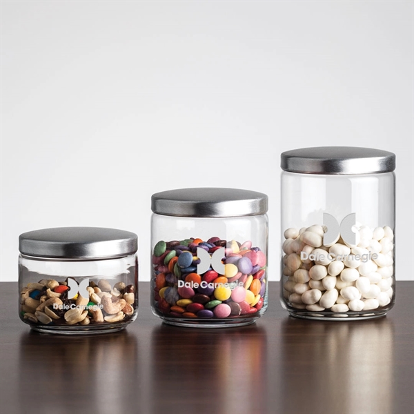 The sophisticated display of our crystal clear glass canister is topped... from ASI 84592 St Regis Group