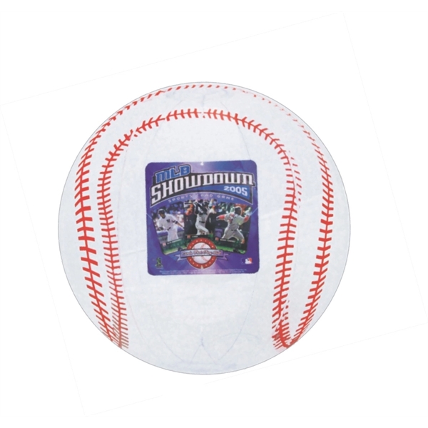 Inflatable transparent clear beach ball with insert, 16" deflated... from ASI 31977 Adline Industries Inc