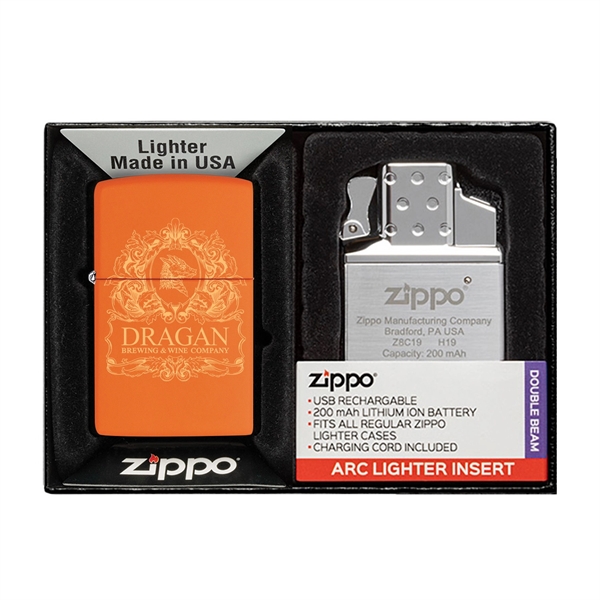 Your choice of any color Matte Zippo® lighter packaged together with... from ASI 46170 Compass Industries Inc