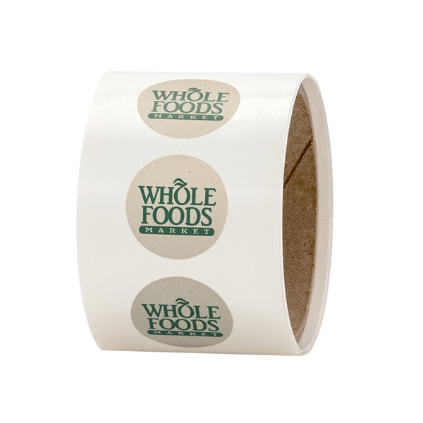 2" laminated circle roll labels made of durable material that resists... from ASI 88060 Snugz/USA Inc / SnugZ USA®