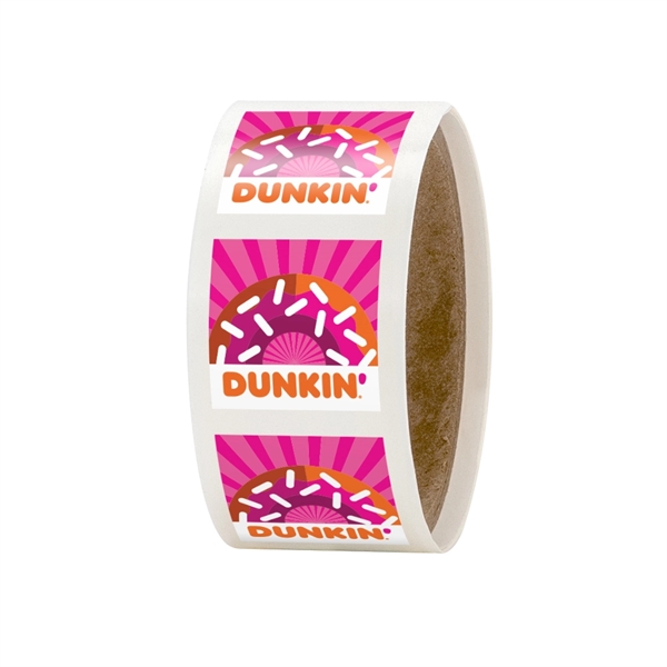 1" x 1" laminated square roll labels made of durable material.... from ASI 88060 Snugz/USA Inc / SnugZ USA®