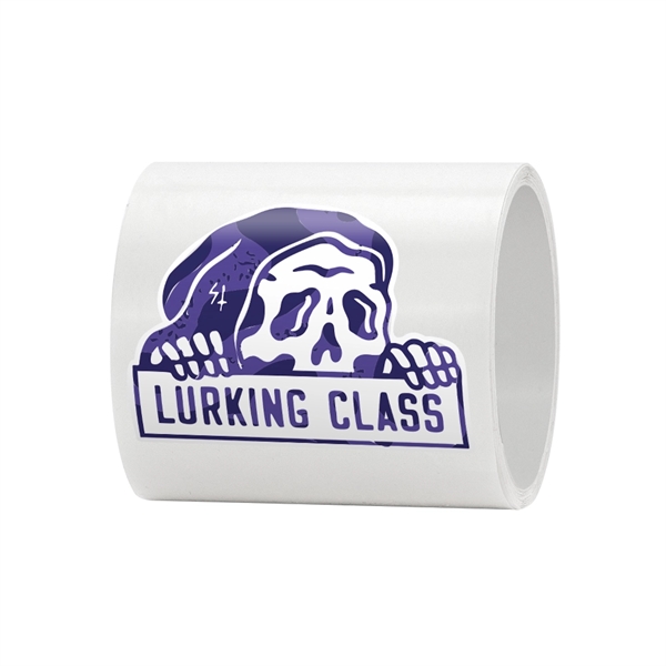 5" x 5" laminated die cut roll labels made of durable... from ASI 88060 Snugz/USA Inc / SnugZ USA®