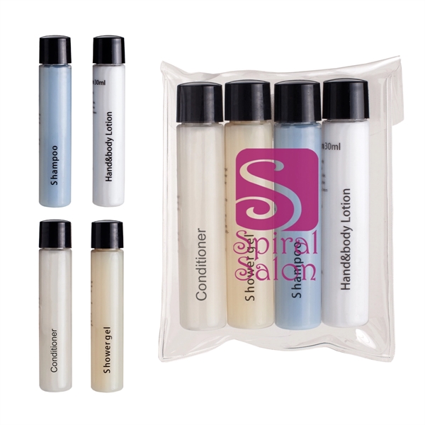 4 piece travel amenities kit.... from ASI 61125 Hit Promotional Products / Hit®