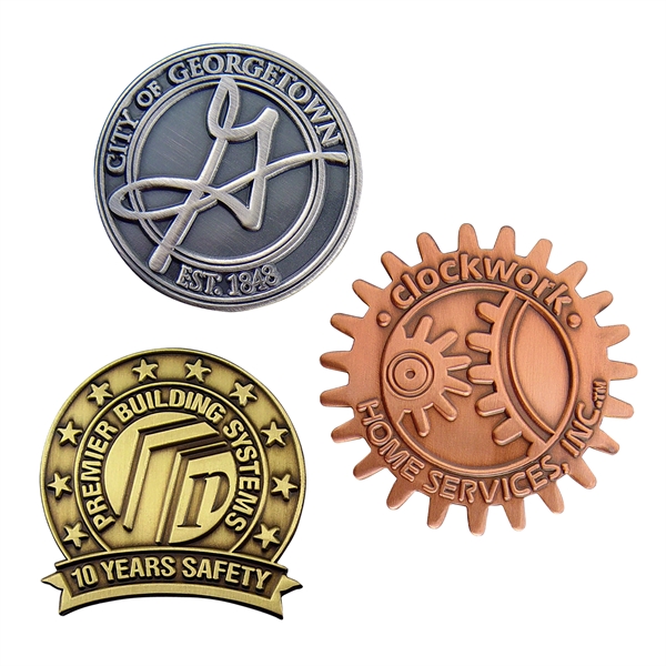 Custom die cast metal lapel pins in assorted sizes with butterfly... from ASI 52263 EMT / EMT