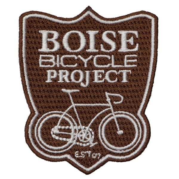 Embroidered patches in assorted shapes and sizes in up to seven... from ASI 52263 EMT / EMT EMT EASY