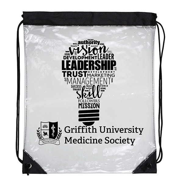 Clear cinch pack backpack with drawstring closure.... from ASI 62660 Innovation Line