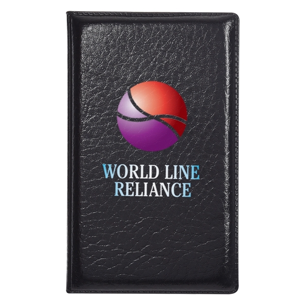 Leather look padfolio with sticky note pads and flags.... from ASI 61125 Hit Promotional Products / Hit®