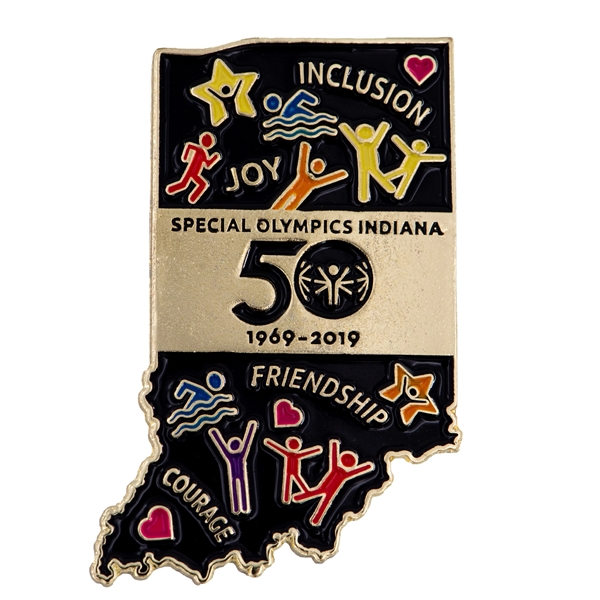 Die struck brass lapel pins in assorted shapes and sizes in... from ASI 52263 EMT / EMT