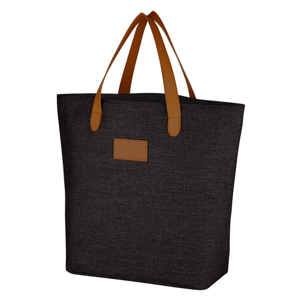 600 denier poly-canvas tote bag with 16 1/2" leatherette handles and... from ASI 61125 Hit Promotional Products / Hit®