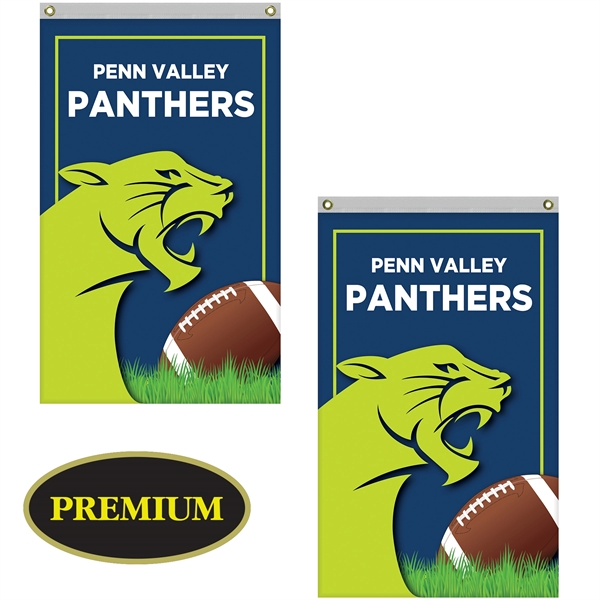 2.5' x 4' Double Sided Outdoor Knitted Poly Vertical Banner... from ASI 80228 Quinn