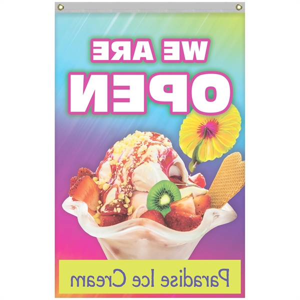 4' x 6' Single Reverse Outdoor Knitted Poly Vertical Banner... from ASI 80228 Quinn