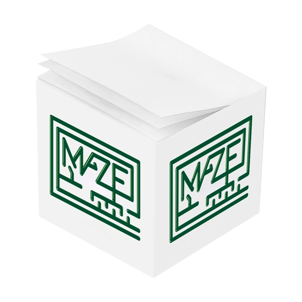 Full color adhesive notes cube for jotting down reminders at the... from ASI 61125 Hit Promotional Products / Hit®