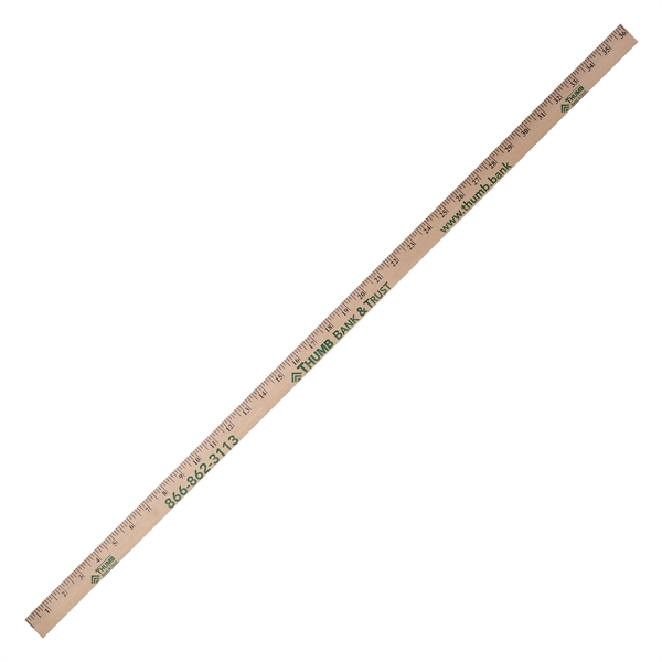 1/4" thick natural wood yardstick made in the USA with the... from ASI 61125 Hit Promotional Products / Hit®