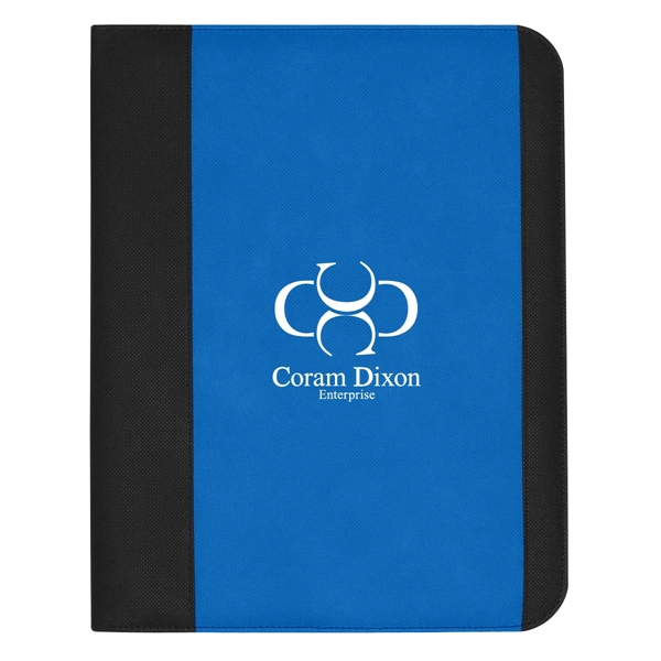 Non woven large padfolio with 8 1/2" x 11" writing pad... from ASI 61125 Hit Promotional Products / Hit®