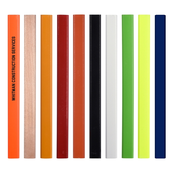 7" flat barreled pencil offered in a variety of product colors... from ASI 61125 Hit Promotional Products / Hit®
