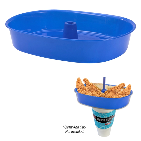 30 oz. oval Grub Tub with straw hole in the middle... from ASI 61125 Hit Promotional Products / Hit®