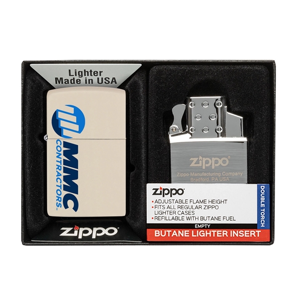 Your choice of any color Matte Zippo® lighter packaged together with... from ASI 46170 Compass Industries Inc