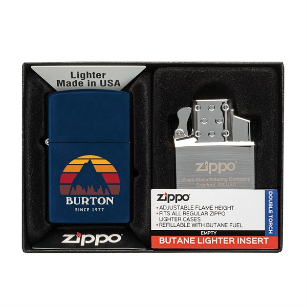 Your choice of any color Matte Zippo® lighter packaged together with... from ASI 46170 Compass Industries Inc