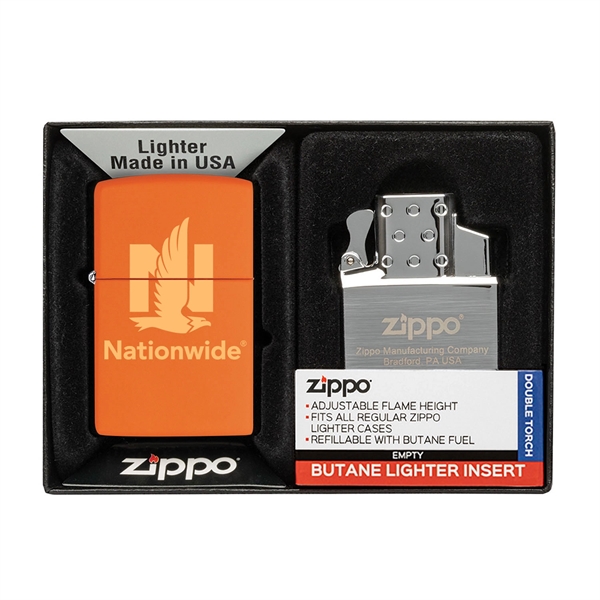 Your choice of any color Matte Zippo® lighter packaged together with... from ASI 46170 Compass Industries Inc