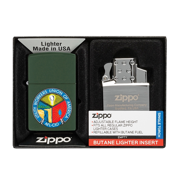 Your choice of any color Matte Zippo® lighter packaged together with... from ASI 46170 Compass Industries Inc