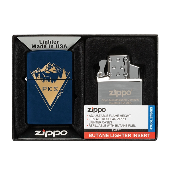 Your choice of any color Matte Zippo® lighter packaged together with... from ASI 46170 Compass Industries Inc