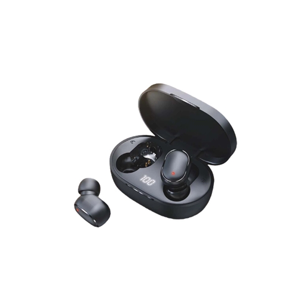 ABS wireless bluetooth earbuds in 1.05" x 0.65" x 0.85" oval... from ASI 37218 Athena Promo (tm)