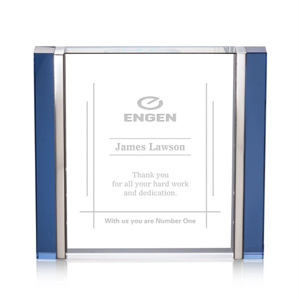 Accented with a dazzling blue along its left and right edge,... from ASI 84592 St Regis Group / St Regis