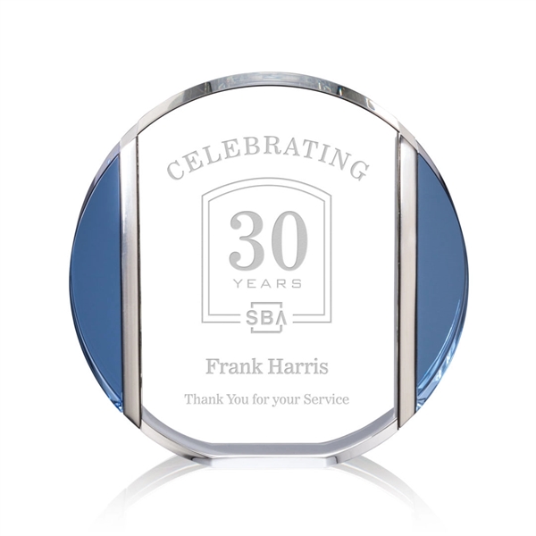 Accented with a dazzling blue along its left and right edge,... from ASI 84592 St Regis Group / St Regis