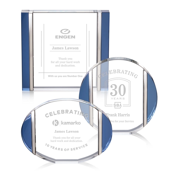 Accented with a dazzling blue along its left and right edge,... from ASI 84592 St Regis Group / St Regis