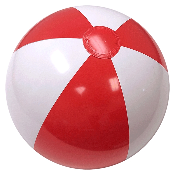 Inflatable Alternating Red and White panel beach ball, Multiple sizes available... from ASI 31977 Adline Industries Inc