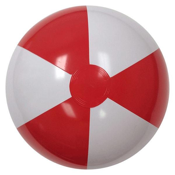 Inflatable Alternating Red and White panel beach ball, Multiple sizes available... from ASI 31977 Adline Industries Inc