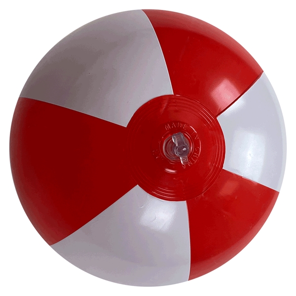 Inflatable Alternating Red and White panel beach ball, Multiple sizes available... from ASI 31977 Adline Industries Inc