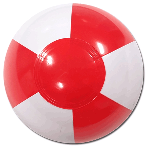 Inflatable Alternating Red and White panel beach ball, Multiple sizes available... from ASI 31977 Adline Industries Inc