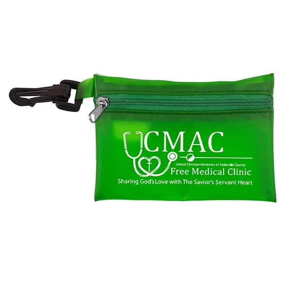 10-piece first aid kid with sunscreen, lip balm, bandages and towelette... from ASI 62660 Innovation Line