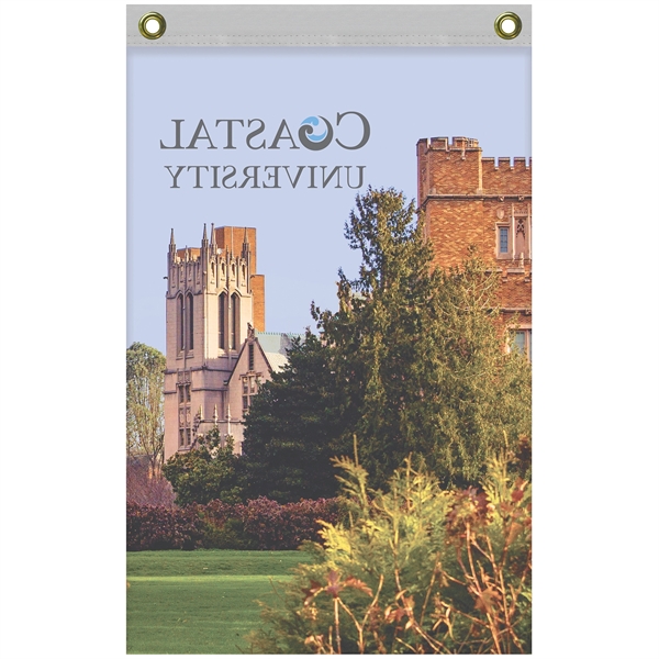 Outdoor 2' x 3' full color knit polyester banner with heading... from ASI 80228 Quinn