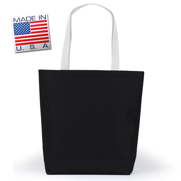 Library bottom gusset tote made of polycord. Eco-friendly solution.... from ASI 66230 Landes Inc