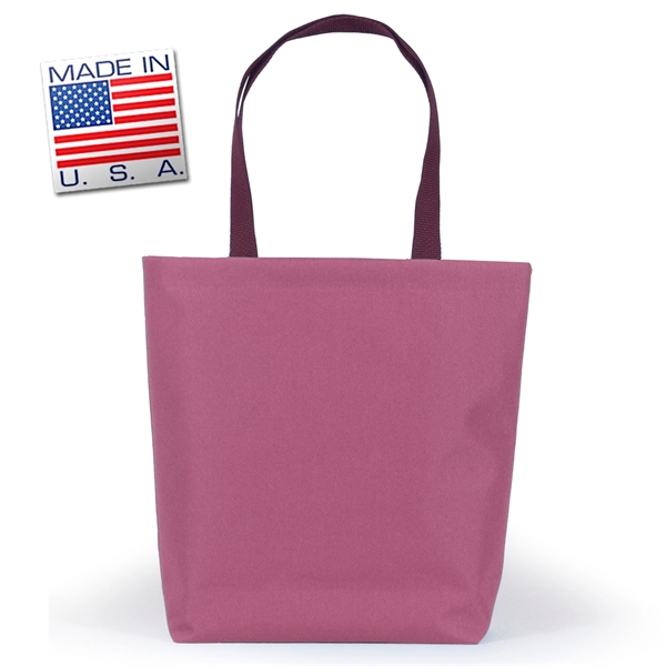 Library bottom gusset tote made of polycord. Eco-friendly solution.... from ASI 66230 Landes Inc