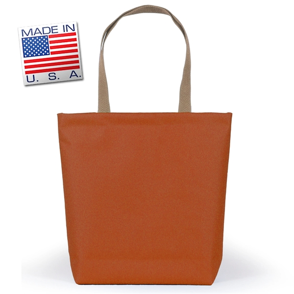 Library bottom gusset tote made of polycord. Eco-friendly solution.... from ASI 66230 Landes Inc