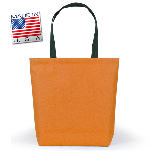 Library bottom gusset tote made of polycord. Eco-friendly solution.... from ASI 66230 Landes Inc