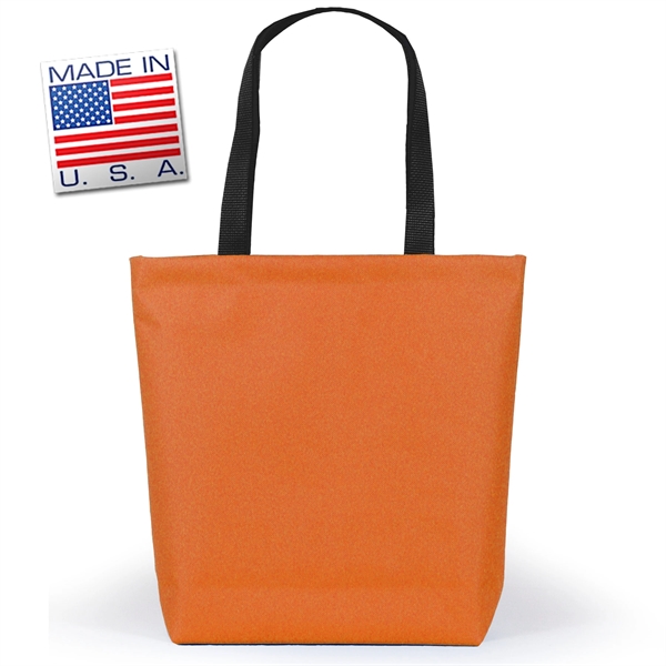 Library bottom gusset tote made of polycord. Eco-friendly solution.... from ASI 66230 Landes Inc