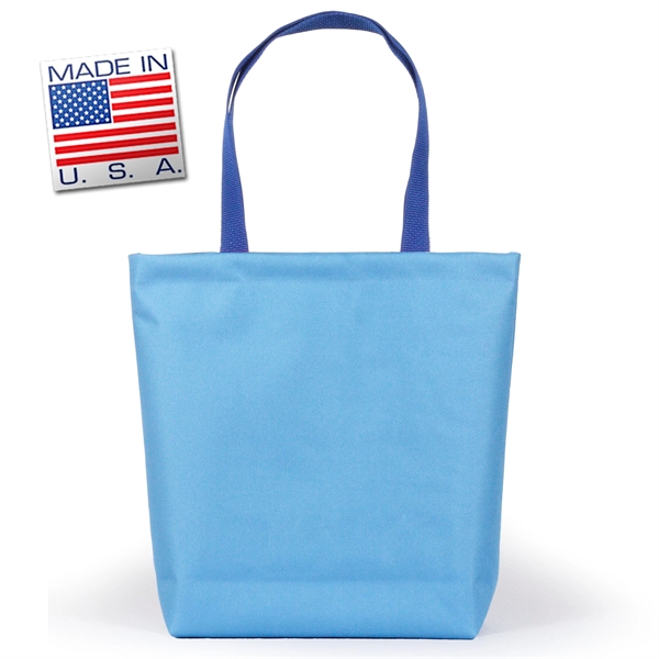 Library bottom gusset tote made of polycord. Eco-friendly solution.... from ASI 66230 Landes Inc