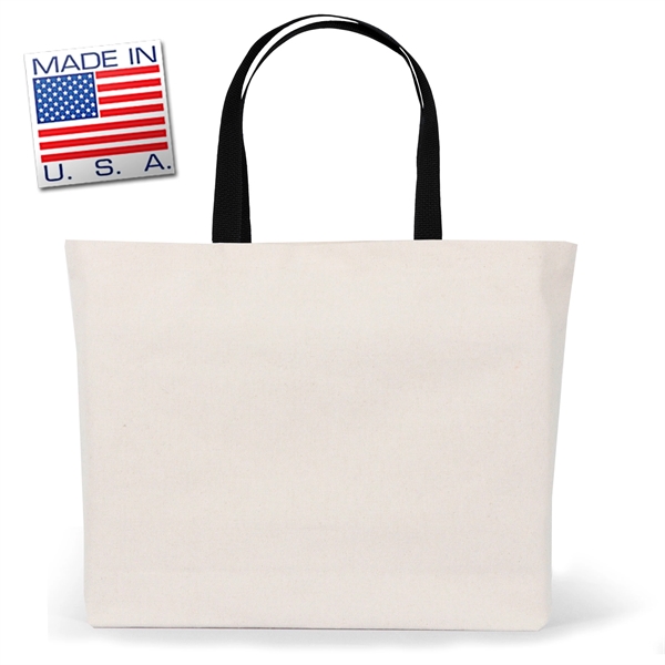 Galleria 10 Oz. tote bag made of natural canvas and polyweb... from ASI 66230 Landes Inc