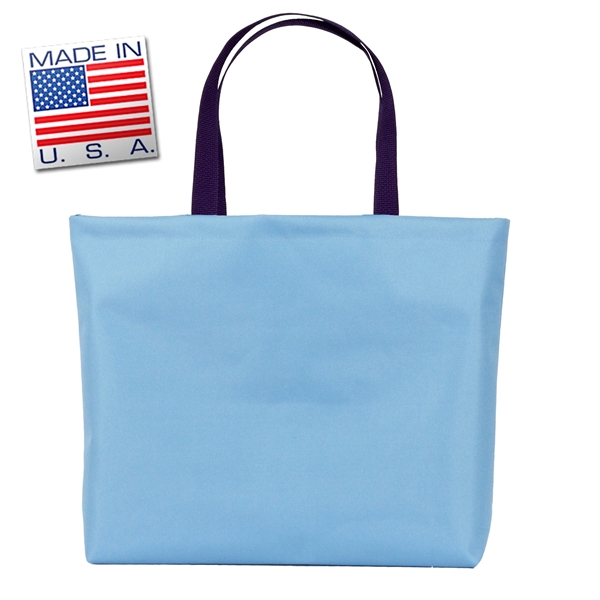 Galleria large bottom gusset tote made of polycord. Eco-friendly solution.... from ASI 66230 Landes Inc