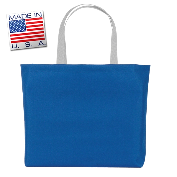 Galleria large bottom gusset tote made of polycord. Eco-friendly solution.... from ASI 66230 Landes Inc