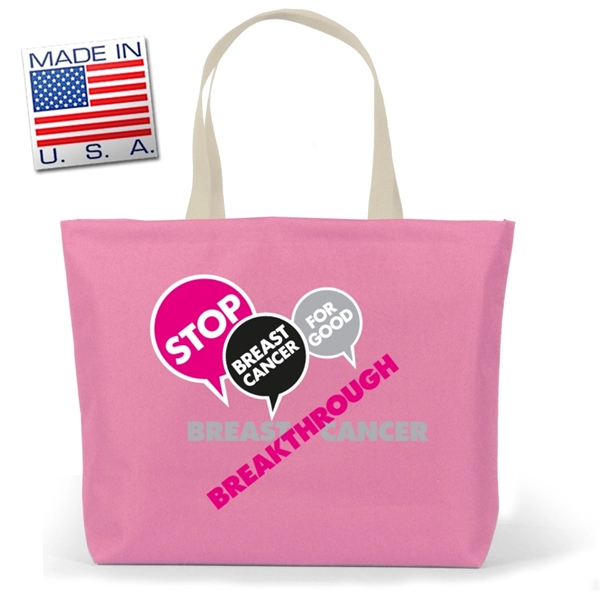 Galleria large bottom gusset tote made of polycord. Eco-friendly solution.... from ASI 66230 Landes Inc