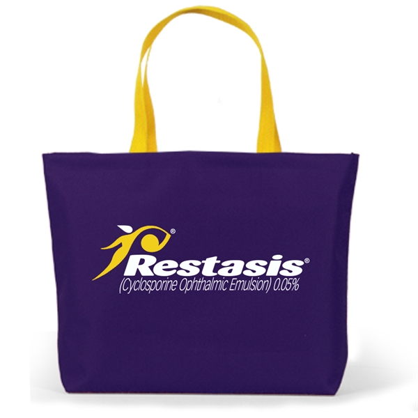 Galleria large bottom gusset tote made of polycord. Eco-friendly solution.... from ASI 66230 Landes Inc